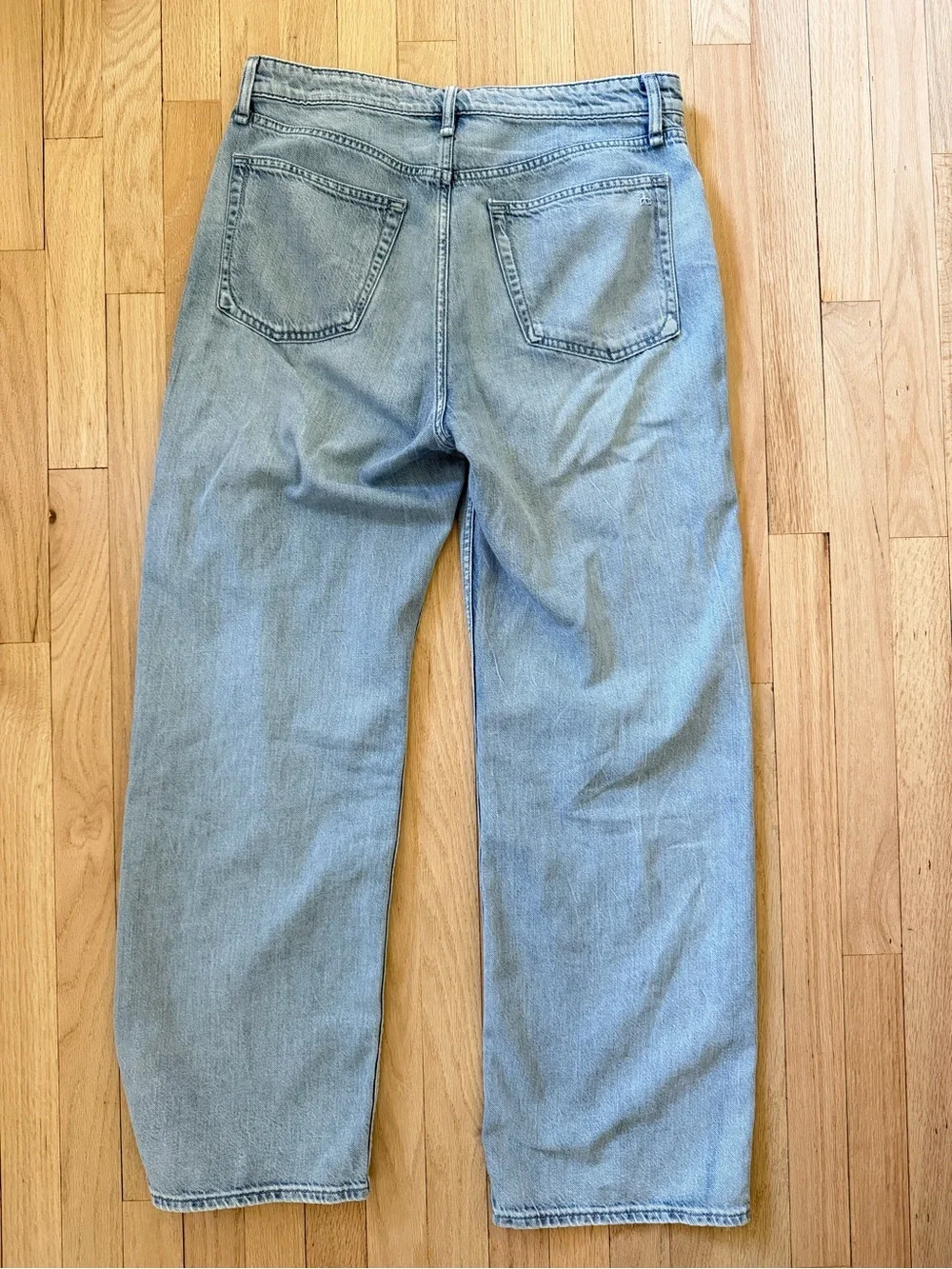 rag & bone Light Blue Wide-Leg Jeans